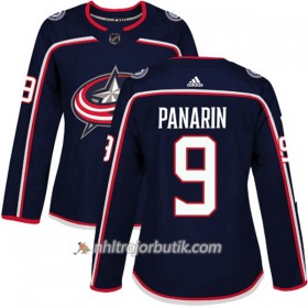 Dame Ishockey Columbus Blue Jackets Tröja Artemi Panarin 9 Adidas 2017-2018 Marinblå Authentic